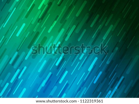 Dark Blue, Green vector texture with colored lines. Decorative shining illustration with lines on abstract template. Best design for your ad, poster, banner.