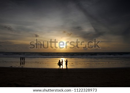 Holiday at Kuta beach, Bali, Indonesia