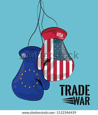 Trade war concept