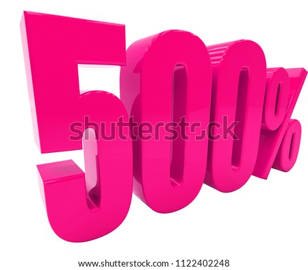 Pink 500% Percent Discount Sign, Sale Up to 500%, 500% Sale, Special Offer, Money Smarts Sticker,  Save On 500% Icon, % Off Tag, Budget-Friendly, Cost-Cutting Tricks, Low-Cost, Low-Priced, Reduce Cost
