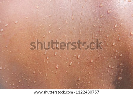 Water drops on woman skin, close up of wet human skin texture
                              Royalty-Free Stock Photo #1122430757