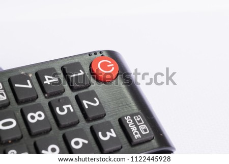 remote control isolated on white