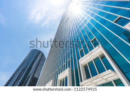 modern office building in urban