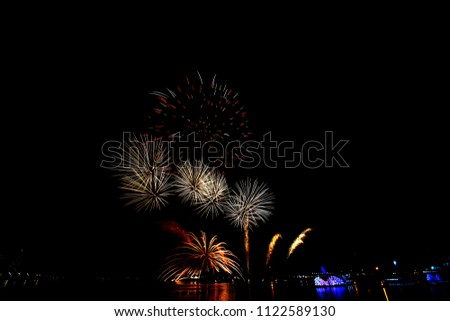 Firework for celebration lighting art background