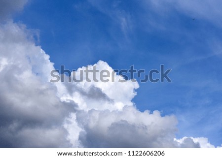blue sky white clouds as background
