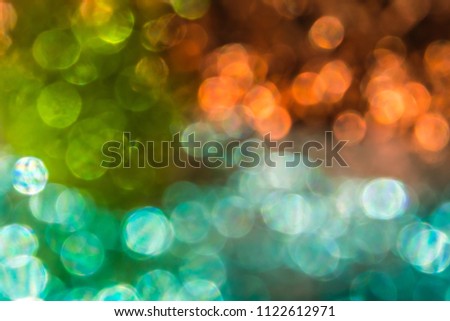 Abstract iridescent bokeh background