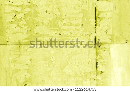 Wood shields wall texture in yellow tone. Abstract background and texture.