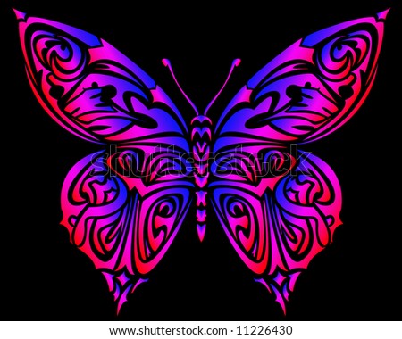 Multicolor butterfly
