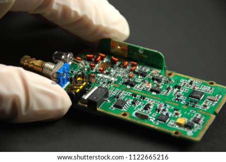 stock pictures of electronic components used to build circuits
