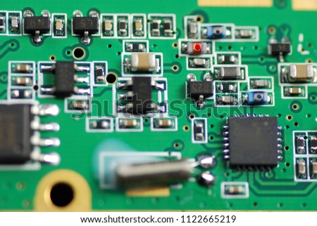 stock pictures of electronic components used to build circuits