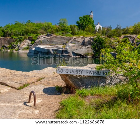 Halibut Point State Park is located on Cape Ann in the town of Rockport, Massachusetts. The Rockport granite quarry and adjacent Sea Rocks area  have walking paths and are open to the public.