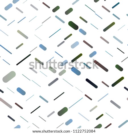 Light BLUE vector seamless template with diagonal crossing lines. Decorative shining illustration with lines on abstract template. The pattern can be used as ads, poster, banner for commercial.