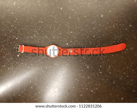 Red electronic bracelet for access