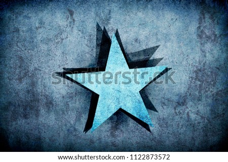 USA star shape grunge background