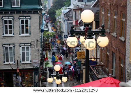 Picture of the most famous street in Old City Quebec Canada