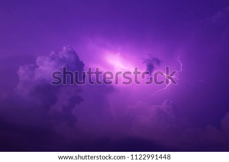 violet sky with clouds, neon dramatic background