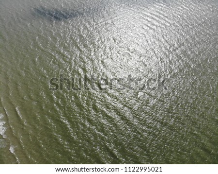 Aerial view of ocean