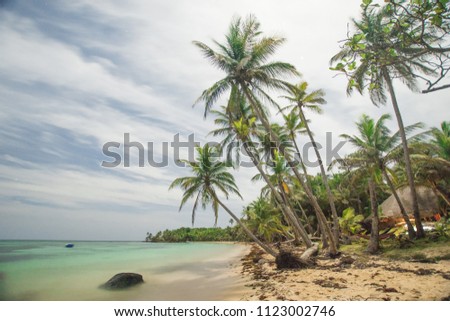 The idyllic caribbean  beach on the hidden Little Corn Island, a secret paradise with some untouched beches for your own.