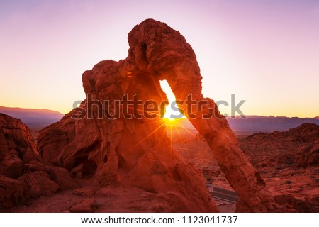Valley of Fire State Park, Nevada, USA Royalty-Free Stock Photo #1123041737
