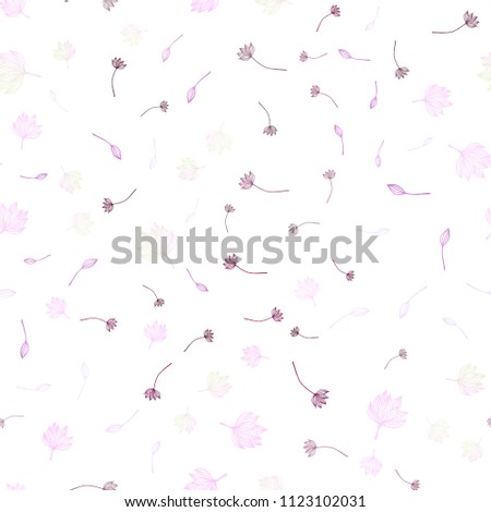 Light Pink vector seamless hand painted texture. leaves on blurred abstract background with gradient. Brand new design for your business.