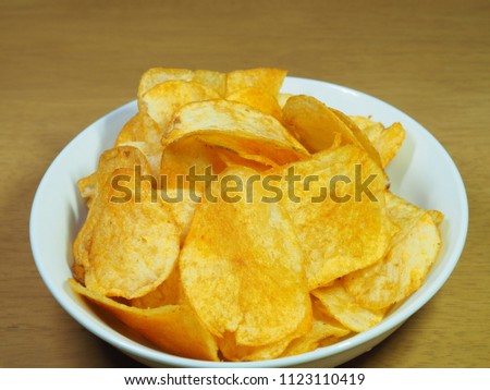 Snack of potato chips
