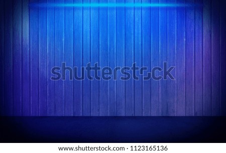 Wooden wall background with neon
