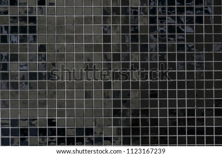Black tiled Wall