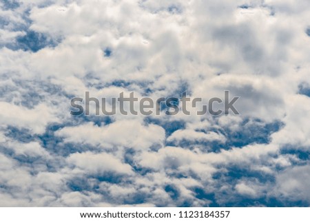 Beautiful clouds with blue sky background. Nature weather, cloud blue sky.white fluffy clouds in the blue sky.Copy space for editing