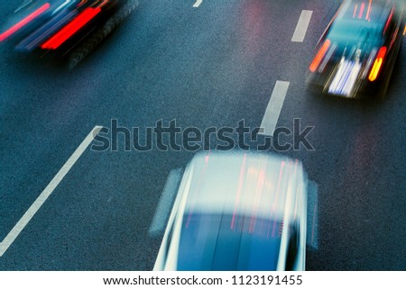Traffic and transportation in modern cities Royalty-Free Stock Photo #1123191455