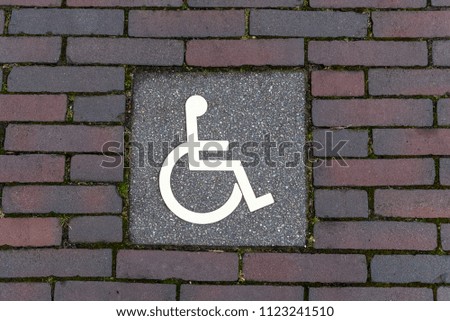 disability street sign
