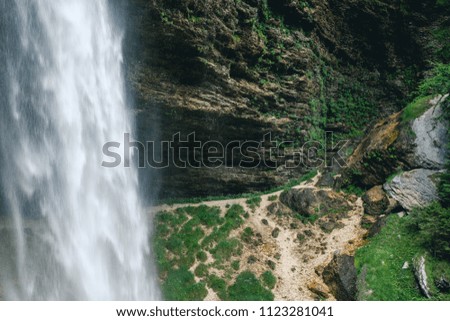 The immense Pericnik waterfall, Slovenia