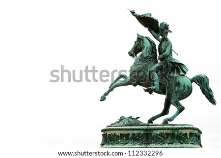 Statue Of Archduke Charles Of Austria at the Hofburg Imperial Palace in Vienna