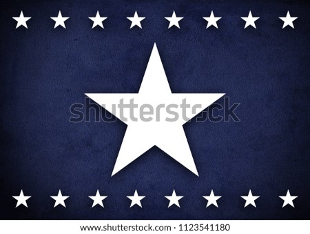 USA flag stars on blue grunge background