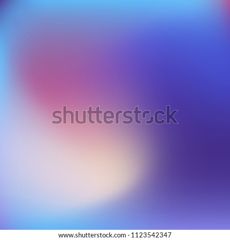 Colorful abstract vector. Blurred colorful gradient background. Multicolor blurry blend. Holographic illustration. Smooth mesh texture. Beautiful natural light. Blue, red, yellow soft colored vector.