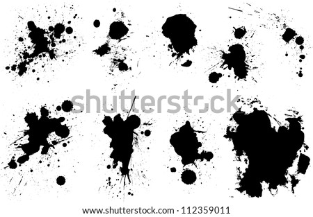 Collection of Various Ink Blot Splatters Just a collection of various ink splatters I use frequently in my work