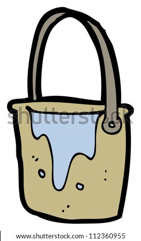 cartoon water bucket