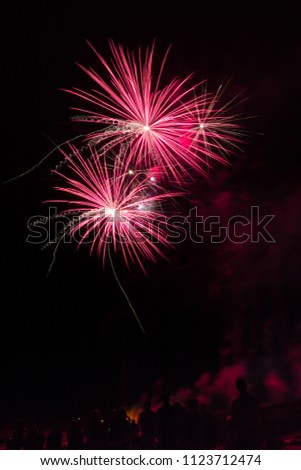 celebration with fireworks  