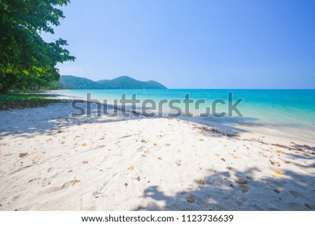 Beautiful beach with clear water at Koh Yao Yai. The tropical island of Andaman Sea Phuket, Thailand