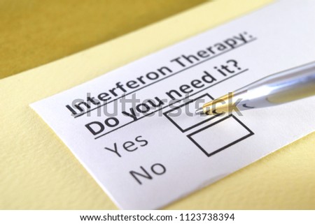 Interferon therapy: do you need it? yes or no