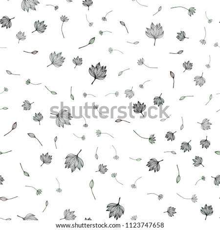 Dark Multicolor, Rainbow vector seamless hand painted texture. leaves on elegant natural pattern with gradient. Pattern for coloring books and pages for kids.