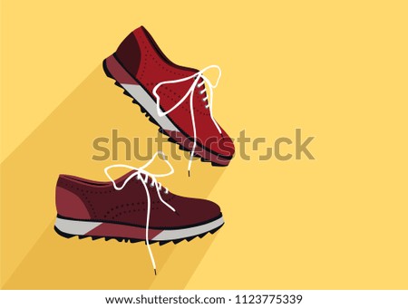 pair of casual shoes