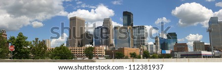 Downtown Minneapolis viewed from the northwest