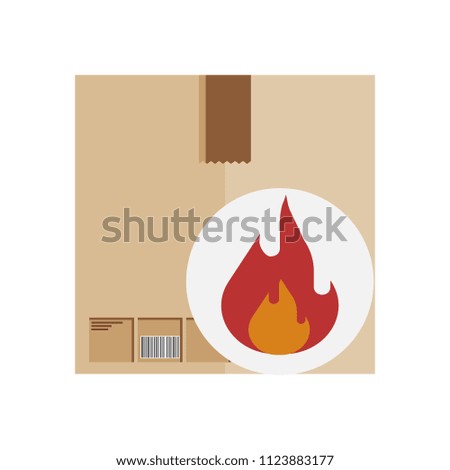 cartoon box package delivery shipping logistic icon,vector illustration
