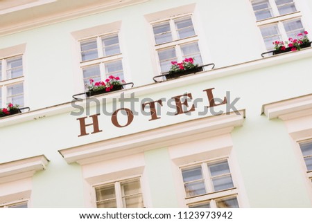 Facade and Sign hotel