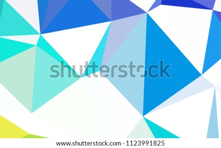 Dark BLUE vector gradient triangles pattern. Colorful illustration in polygonal style with gradient. Pattern for a brand book's backdrop.
