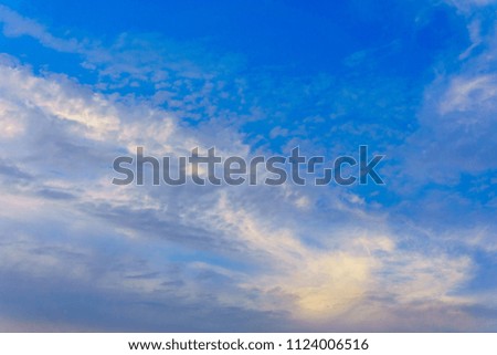 blue summer sky with clouds
