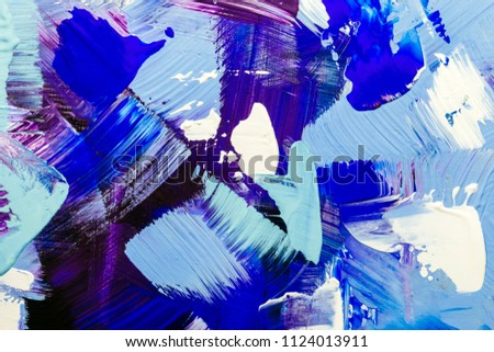 blue painted abstract background