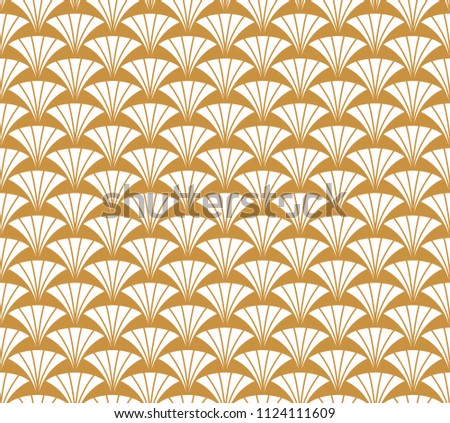 Geometric Diamond Vector Seamless Pattern. Abstract Gold Art Deco Background. Classic Stylish Texture.