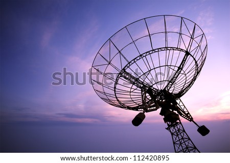 satellite dishes antenna Royalty-Free Stock Photo #112420895
