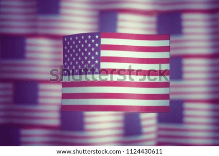 American flag for independence day 4 July which it is freedom of american cerebration and holiday.